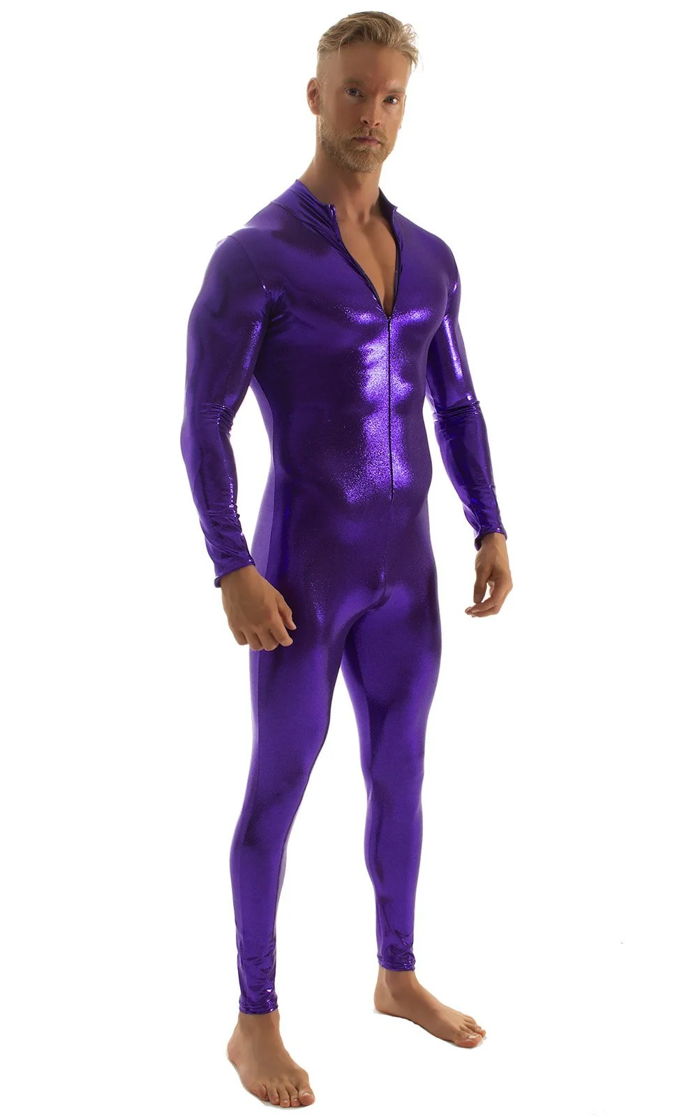 C1FZM - Mens Full Body Suit for Men - Wet Look - Image 9
