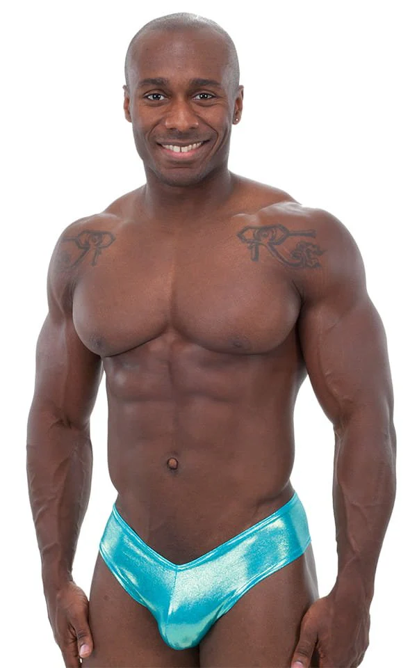 M19 - Mens Hot Pants Sexy Hot Shorts - Wet Look - Image 4