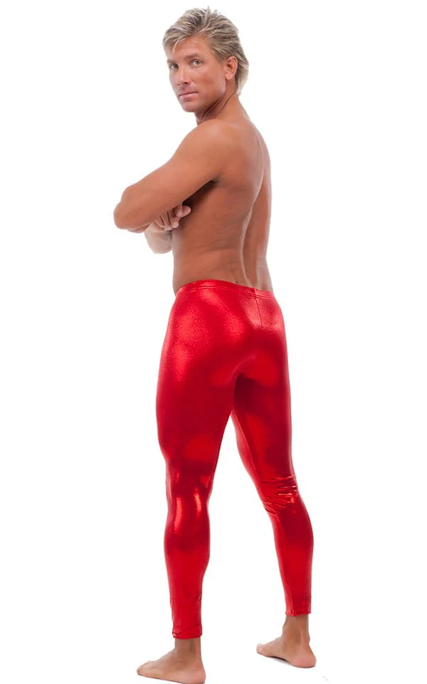 A11M - Mens Low Rise Leggings - Wet Look - Image 5