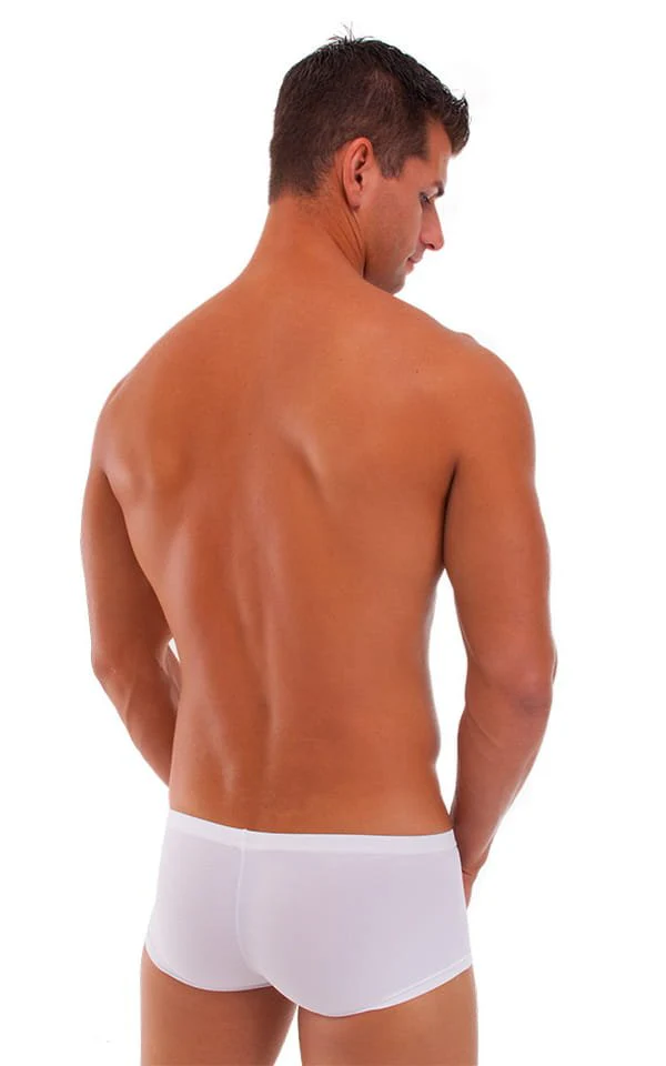 M61 - Mens Low Square Cut Swim Trunks - Mesh - Image 14