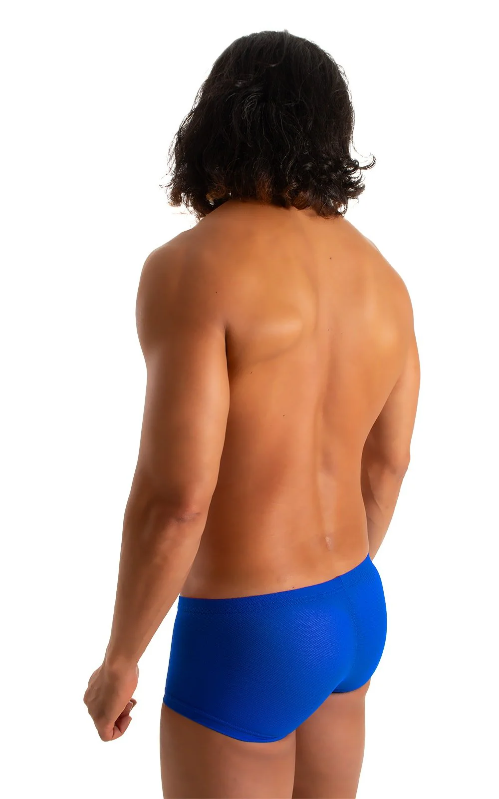 M61 - Mens Low Square Cut Swim Trunks - Mesh - Image 17