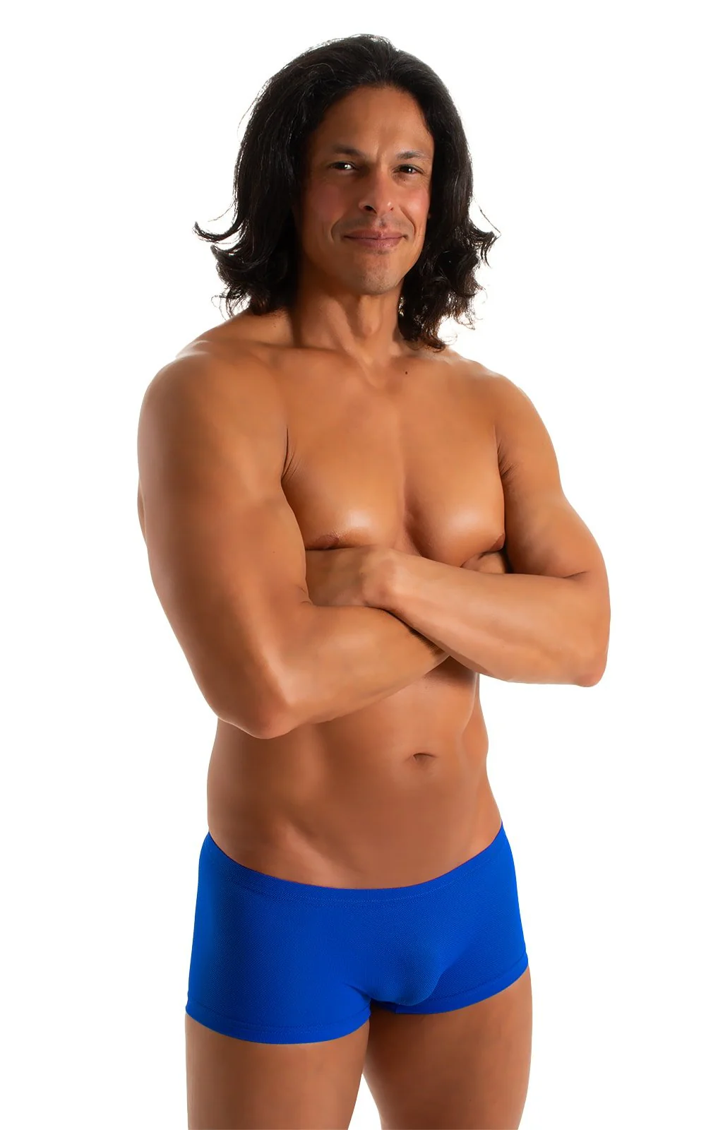 M61 - Mens Low Square Cut Swim Trunks - Mesh - Image 18