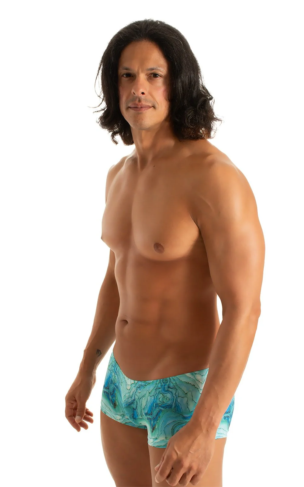 M61 - Mens Low Square Cut Swim Trunks - Prints - Image 22