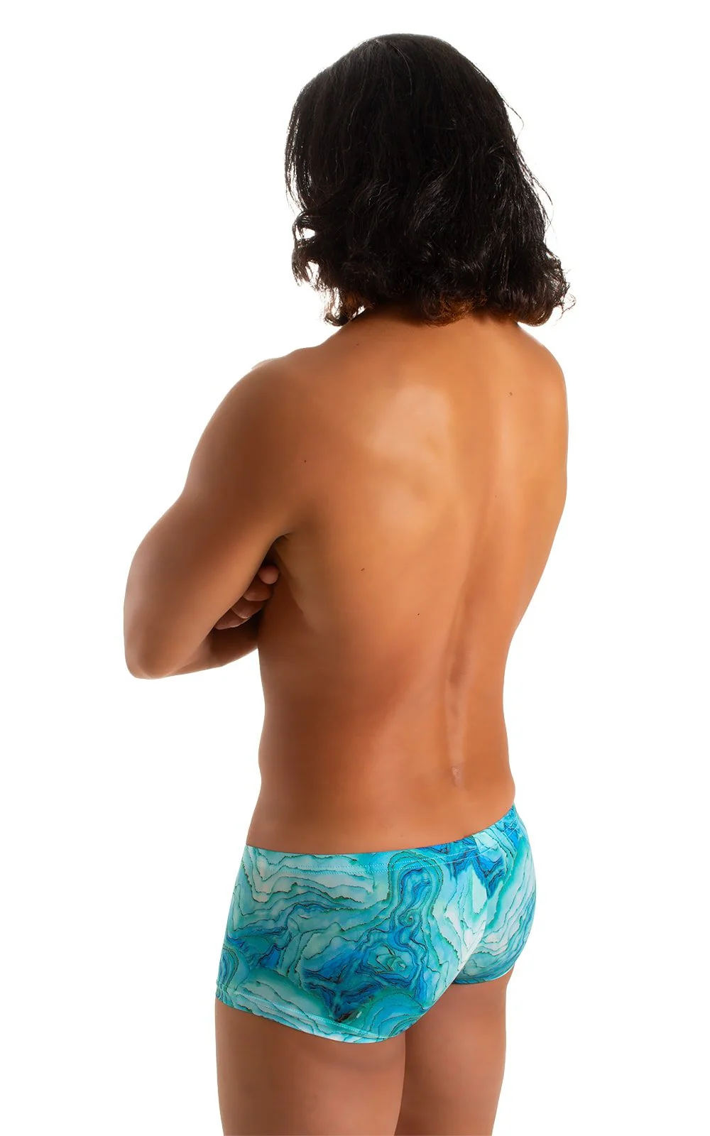 M61 - Mens Low Square Cut Swim Trunks - Prints - Image 23