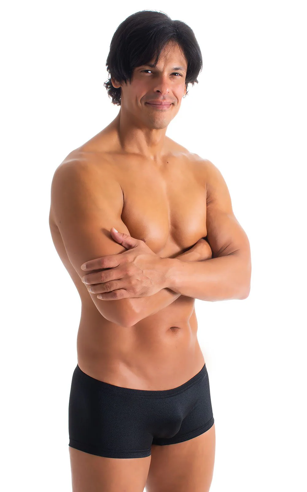 M61 - Mens Low Square Cut Swim Trunks - Solids - Image 5