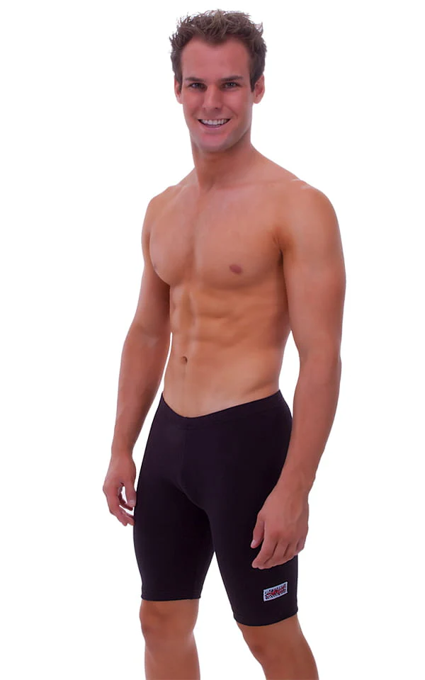 A15 - Mens Lycra Sport Compression Gym Shorts - Solids