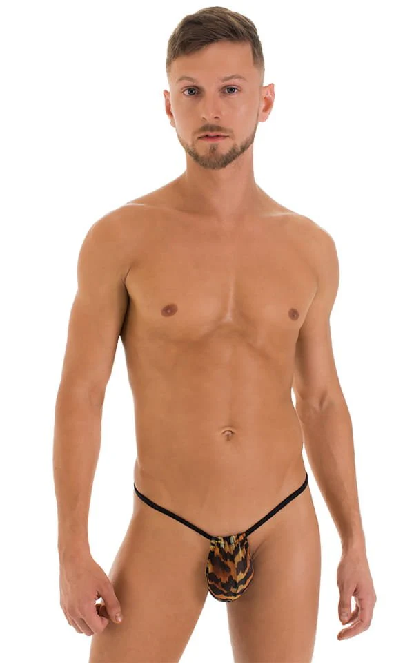 M1R2 - Mens Micro Adjustable G String Bikini - Mesh - Image 23