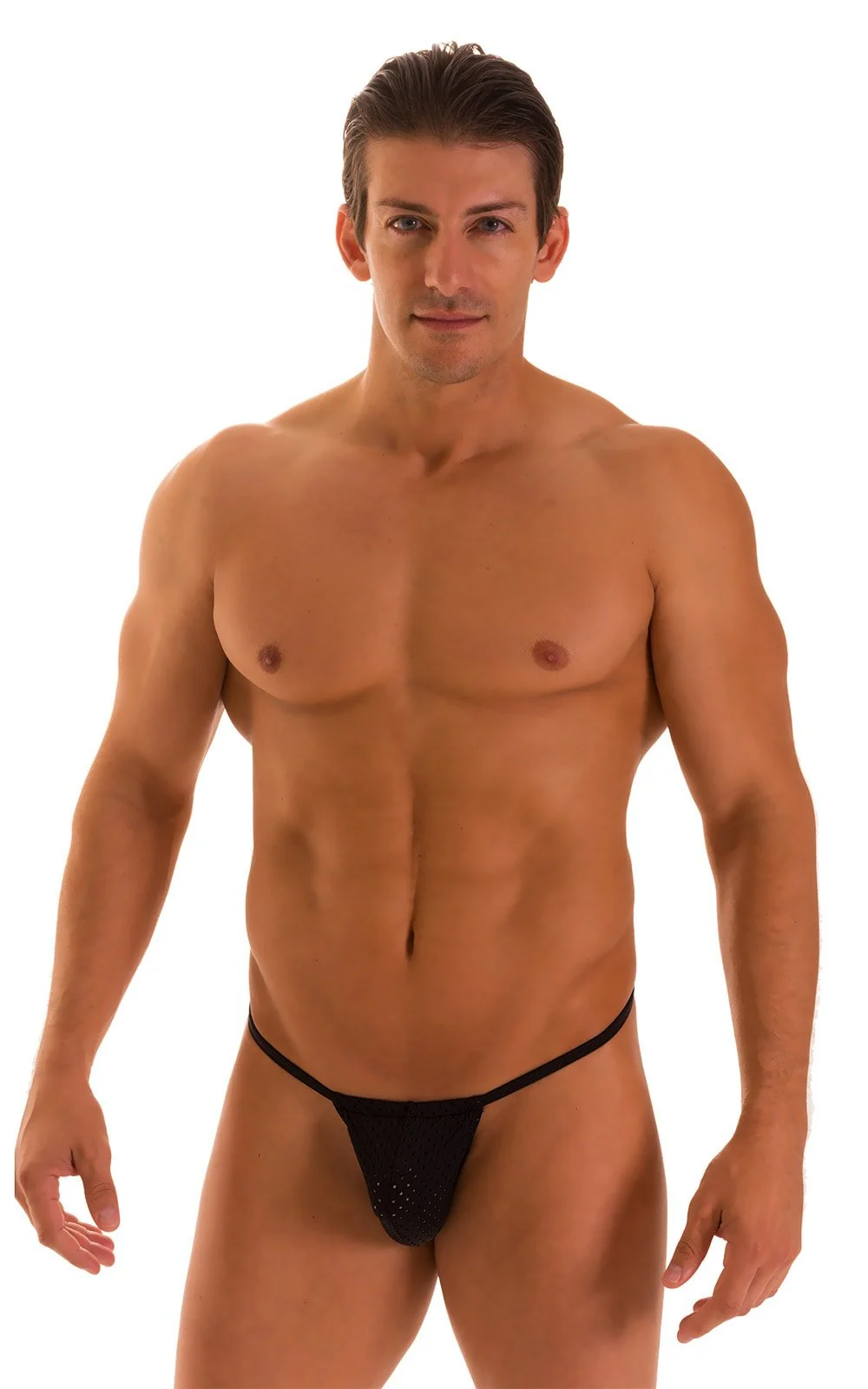 M1R2 - Mens Micro Adjustable G String Bikini - Mesh - Image 26