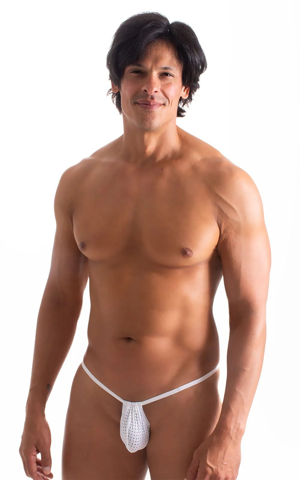 M1R2 - Mens Micro Adjustable G String Bikini - Mesh - Image 46