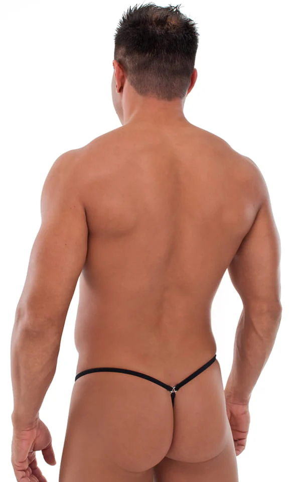M1R2 - Mens Micro Adjustable G String Bikini - Solid Sheer - Image 21