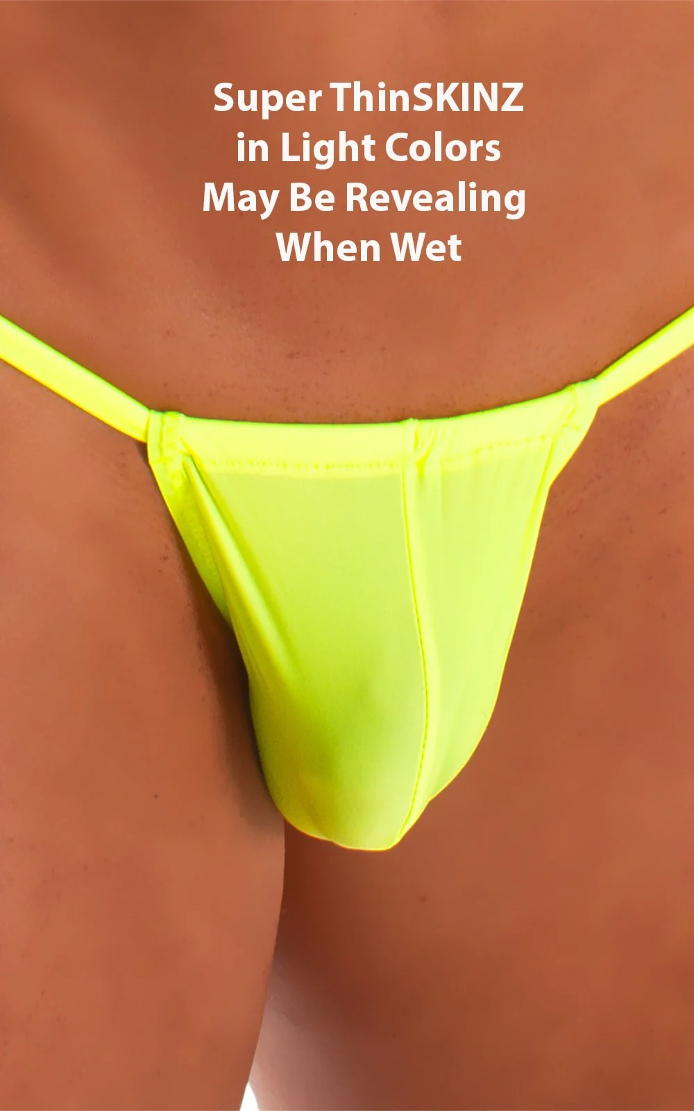 M1R2 - Mens Micro Adjustable G String Bikini - Solid Sheer - Image 56