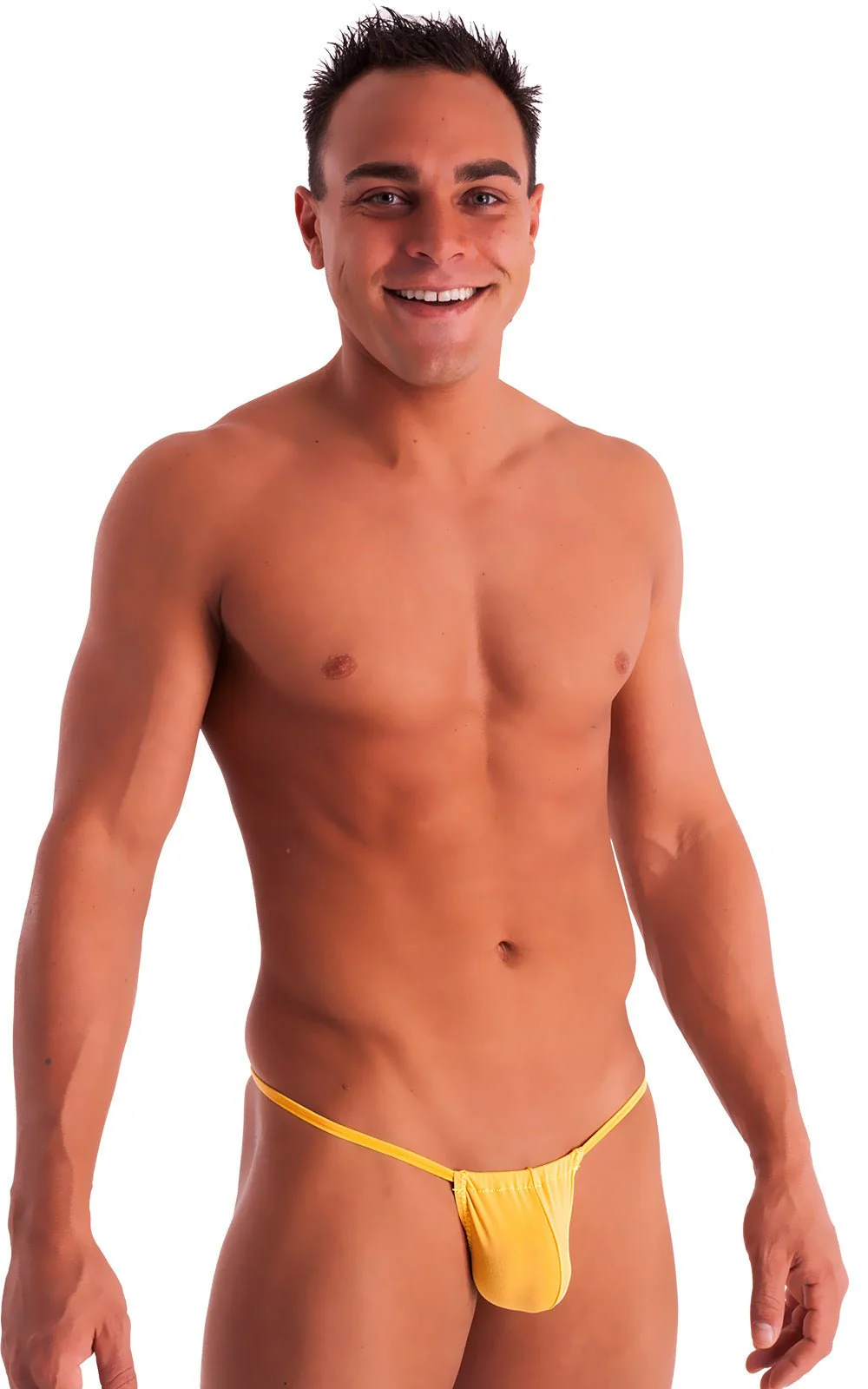 M1R2 - Mens Micro Adjustable G String Bikini - Solids - Image 34