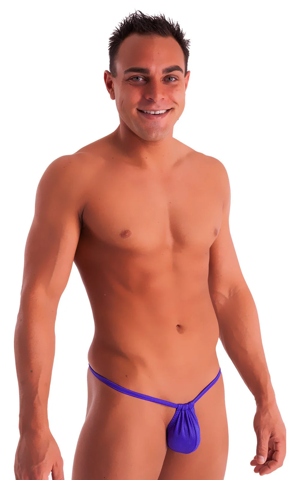 M1R2 - Mens Micro Adjustable G String Bikini - Solids - Image 55