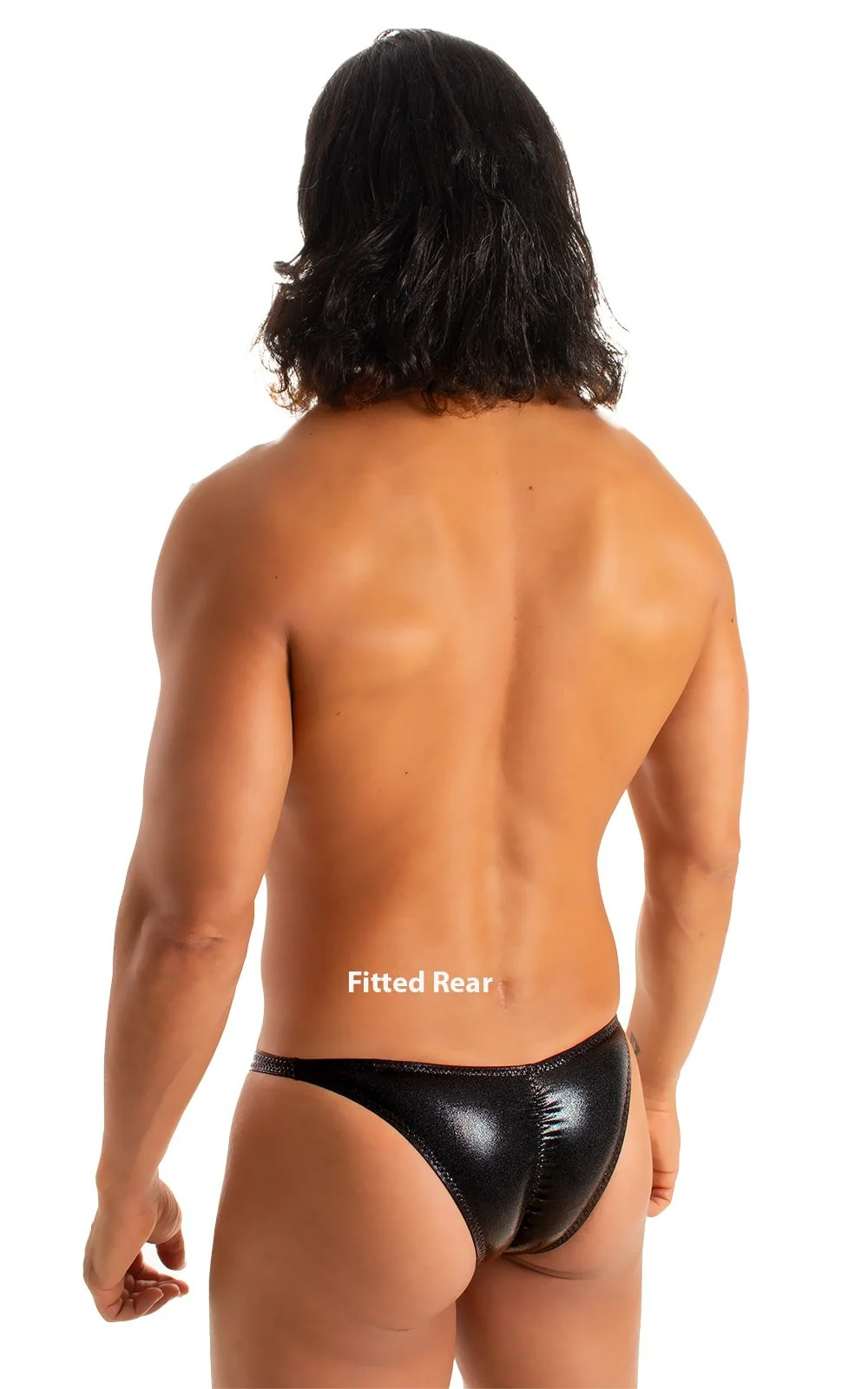 M79 - Mens Micro Fitted Pouch Puckered Back Bikini - Metallics - Image 26