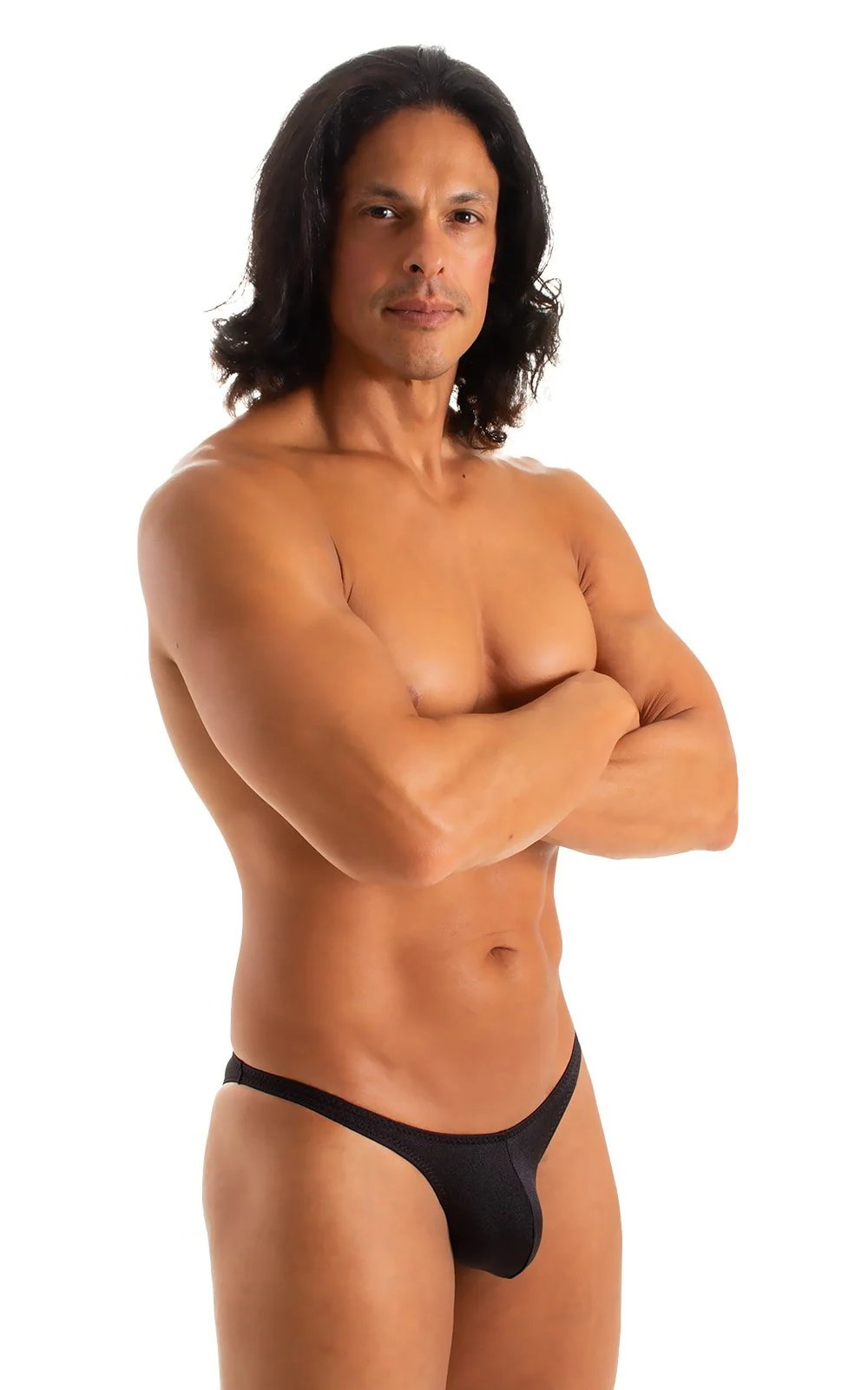 M79 - Mens Micro Fitted Pouch Puckered Back Bikini - Solids - Image 26