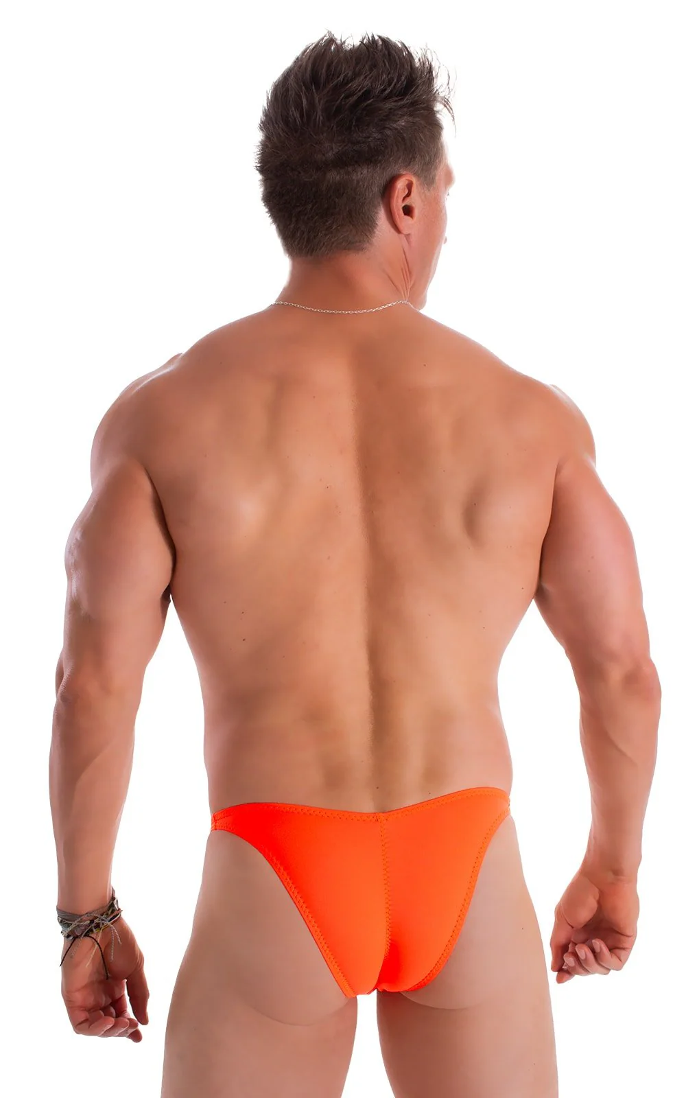 M79 - Mens Micro Fitted Pouch Puckered Back Bikini - Solids - Image 35