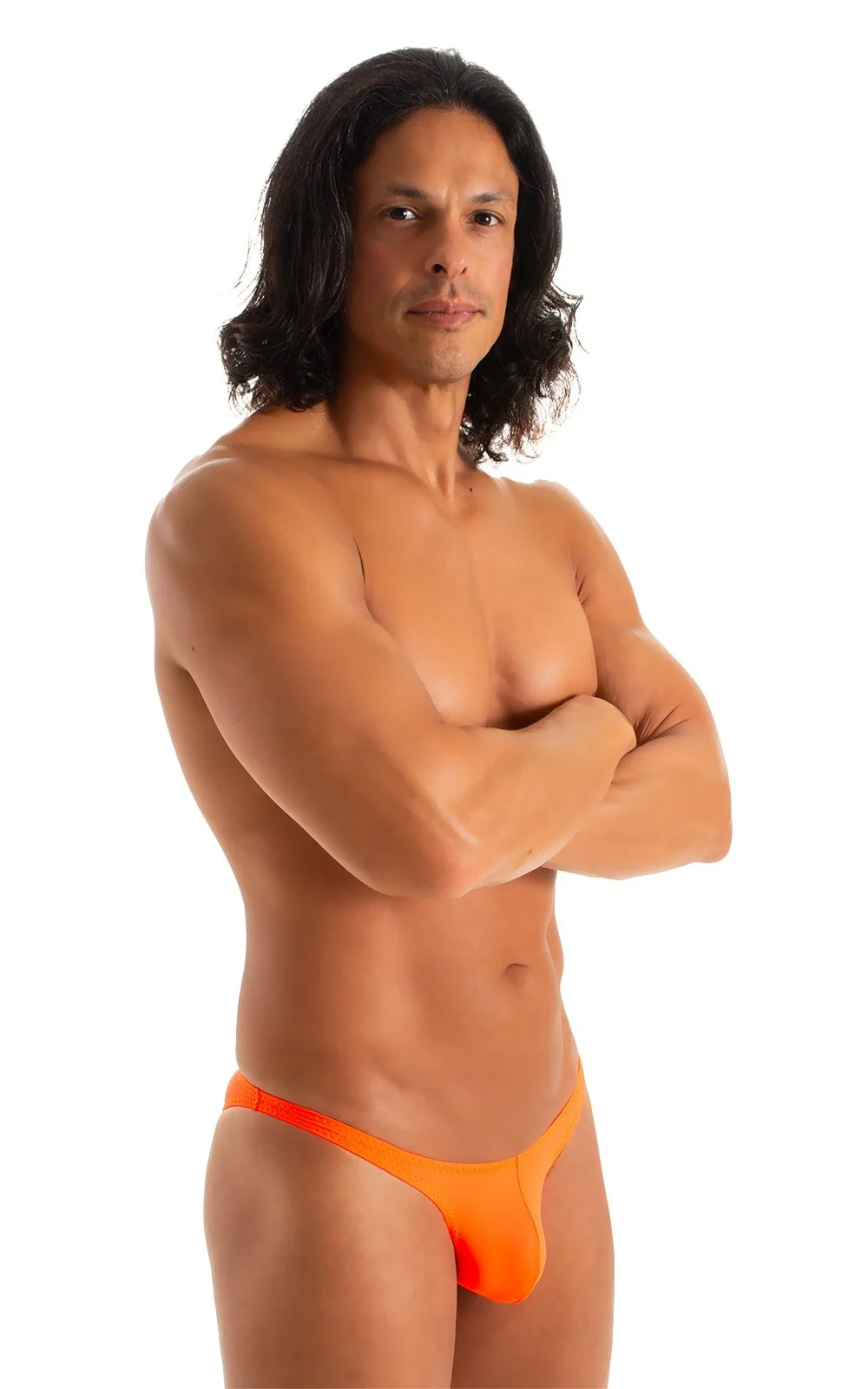 M79 - Mens Micro Fitted Pouch Puckered Back Bikini - Solids - Image 36