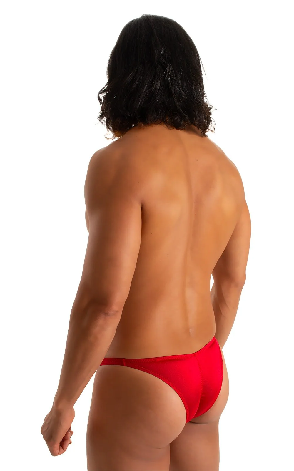 M79 - Mens Micro Fitted Pouch Puckered Back Bikini - Solids - Image 42