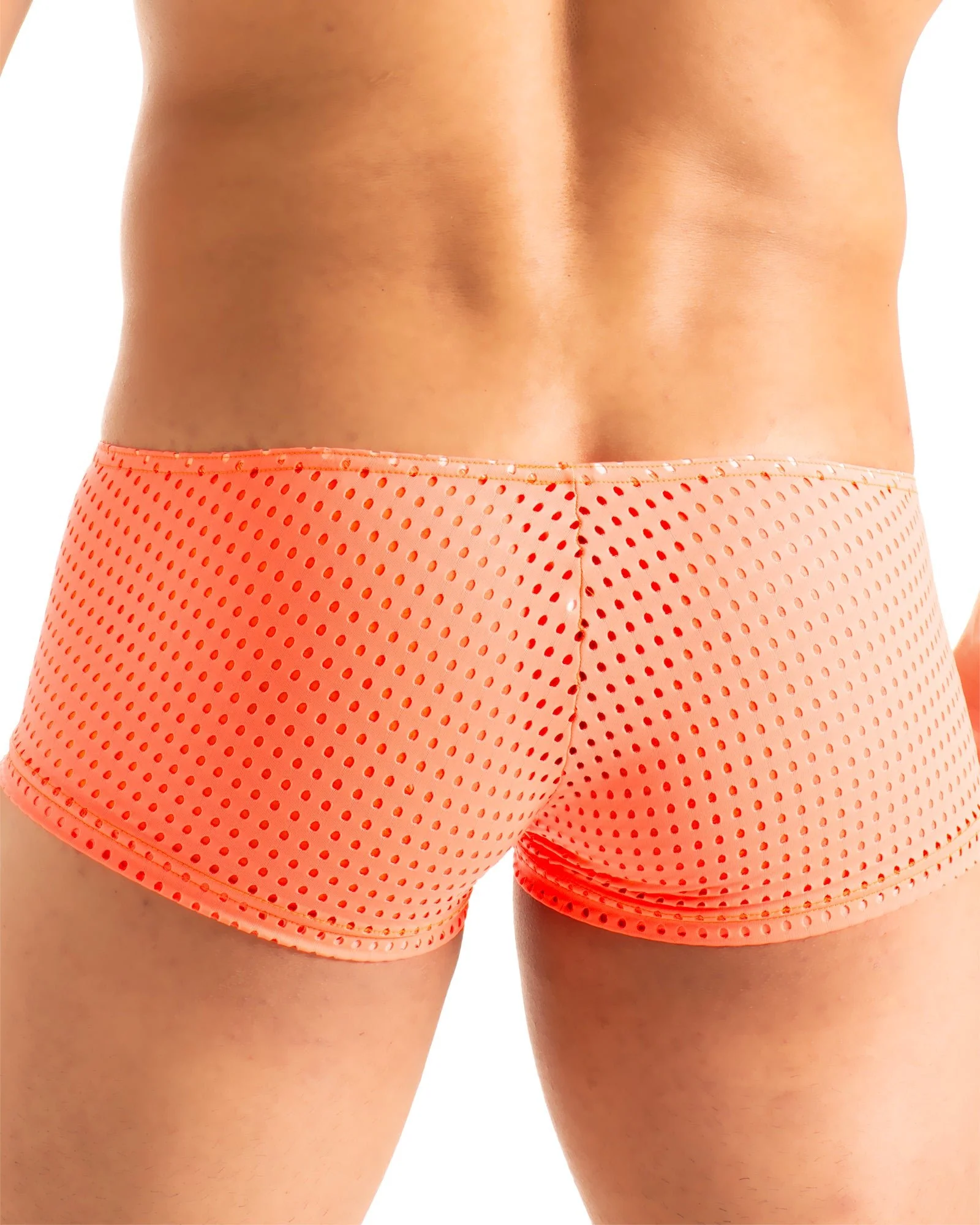 M35 - Mens Micro Low Square Cut Swim Trunks - Mesh - Image 2