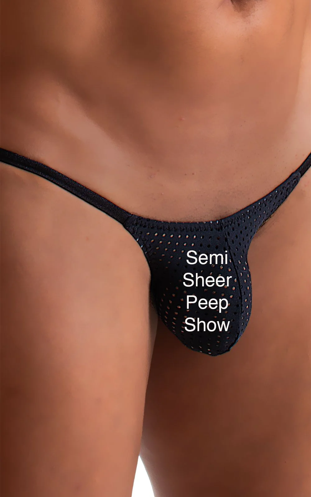 M73 - Mens Micro Pouch 1/2 Back Bikini - Mesh - Image 21