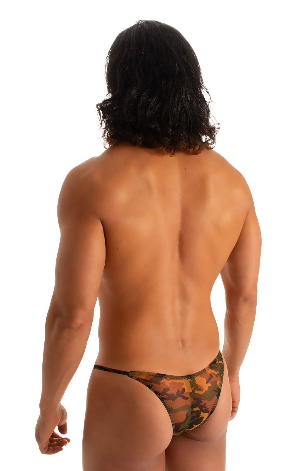 M73 - Mens Micro Pouch 1/2 Back Bikini - Mesh - Image 37