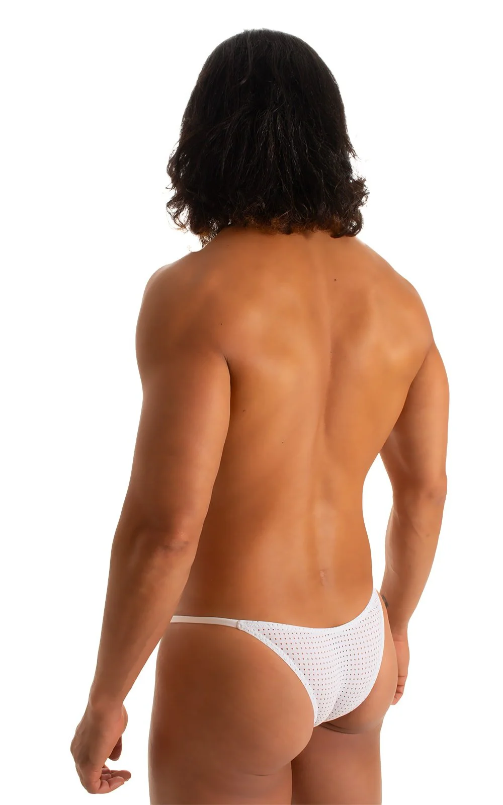 M73 - Mens Micro Pouch 1/2 Back Bikini - Mesh - Image 44