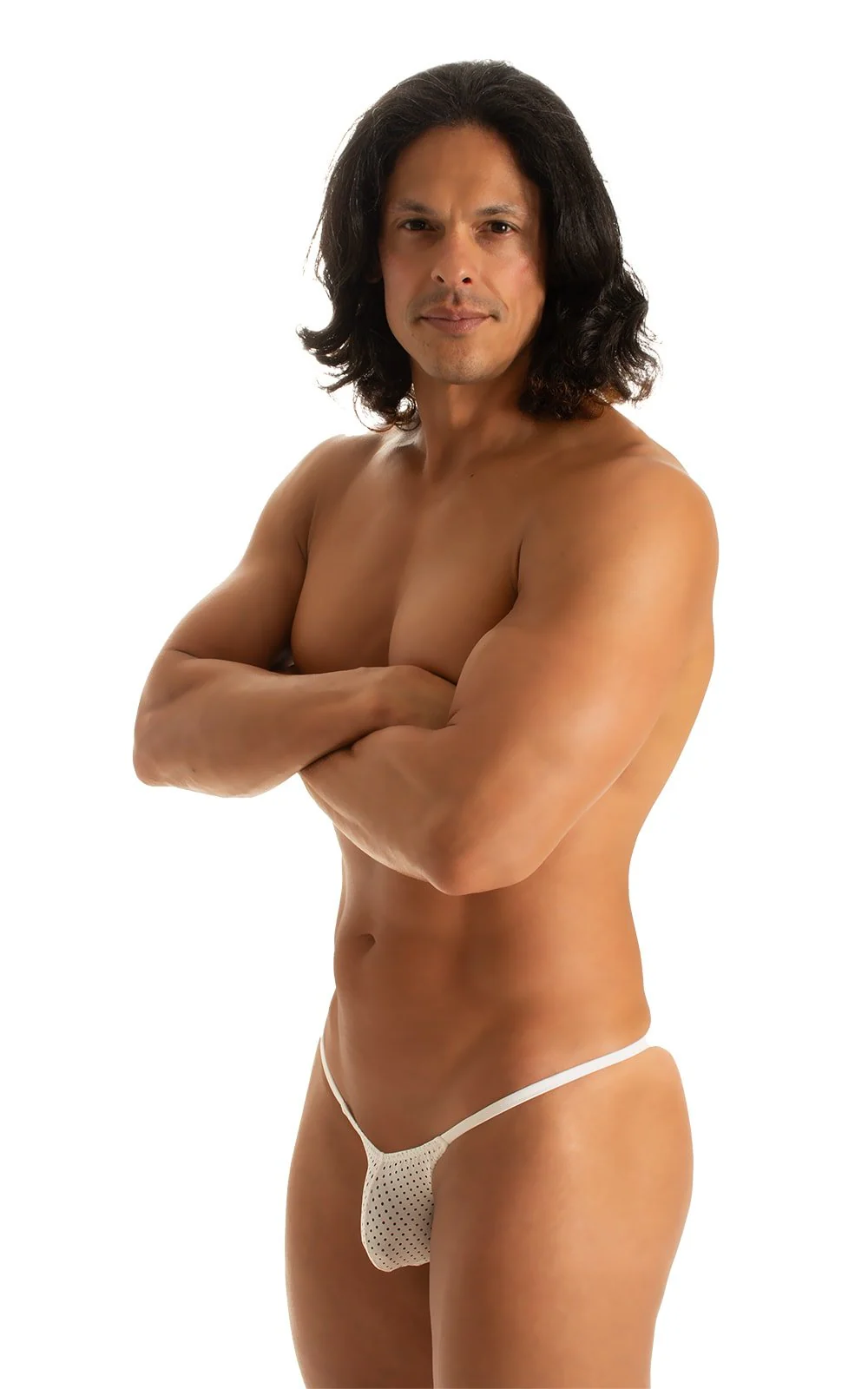M73 - Mens Micro Pouch 1/2 Back Bikini - Mesh - Image 46