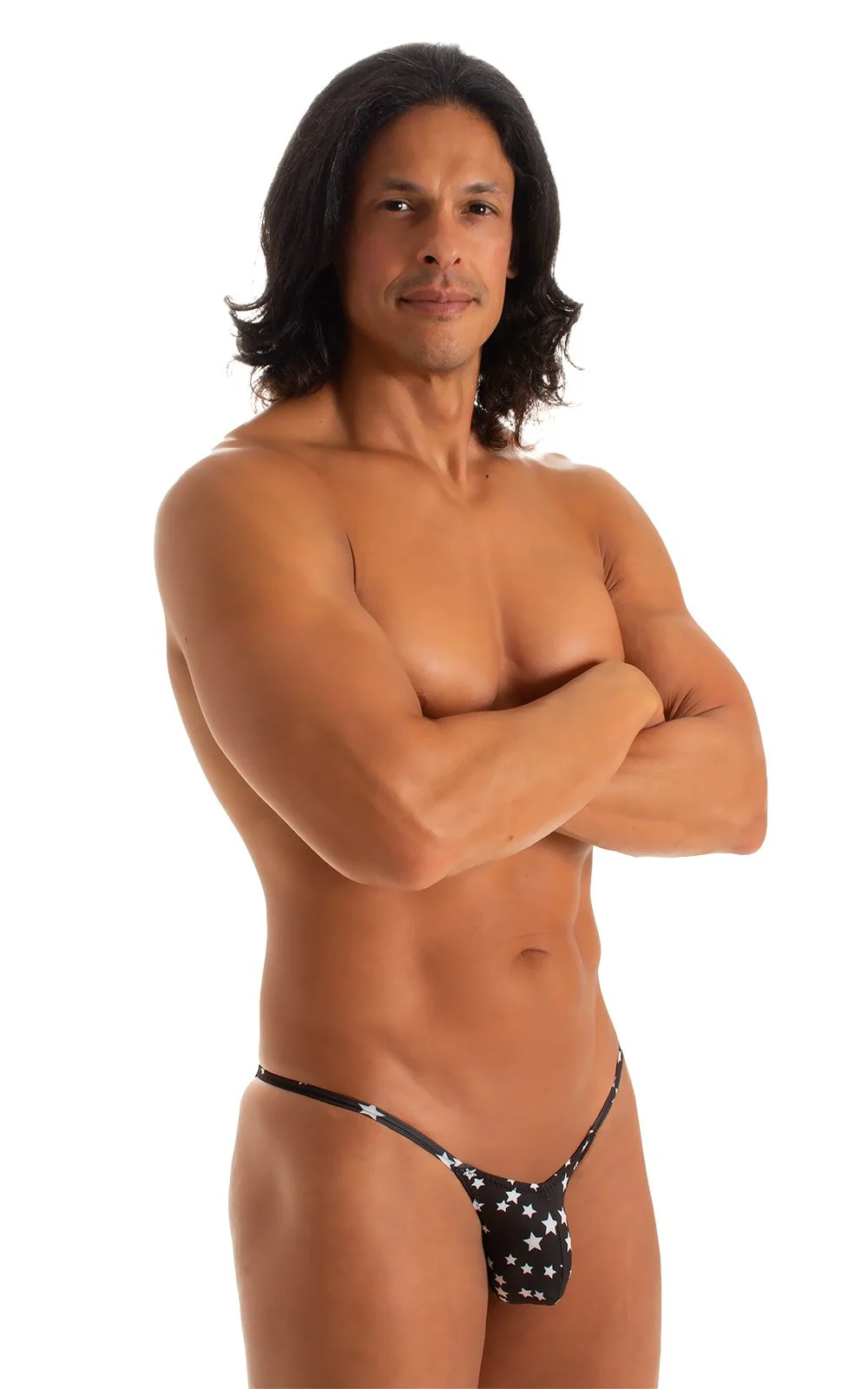 M73 - Mens Micro Pouch 1/2 Back Bikini - Prints - Image 15