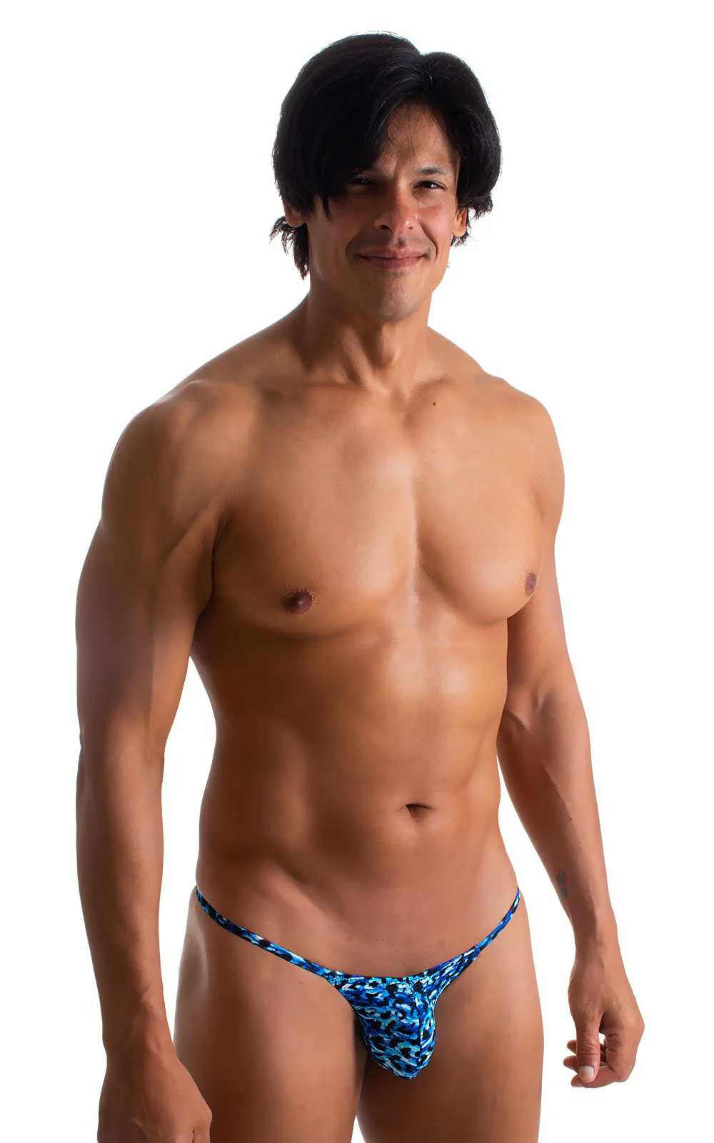 M73 - Mens Micro Pouch 1/2 Back Bikini - Prints - Image 8