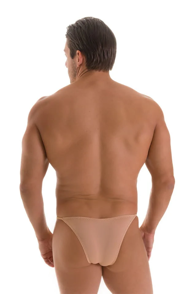 M73 - Mens Micro Pouch 1/2 Back Bikini - Solid Sheer Semi Sheer - Image 26