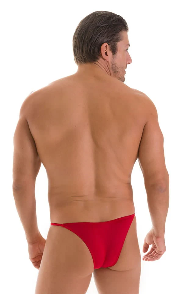 M73 - Mens Micro Pouch 1/2 Back Bikini - Solid Sheer Semi Sheer - Image 30