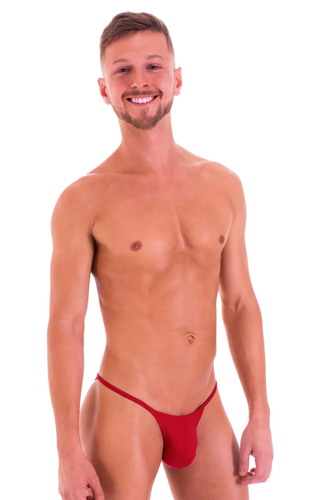 M73 - Mens Micro Pouch 1/2 Back Bikini - Solids - Image 12