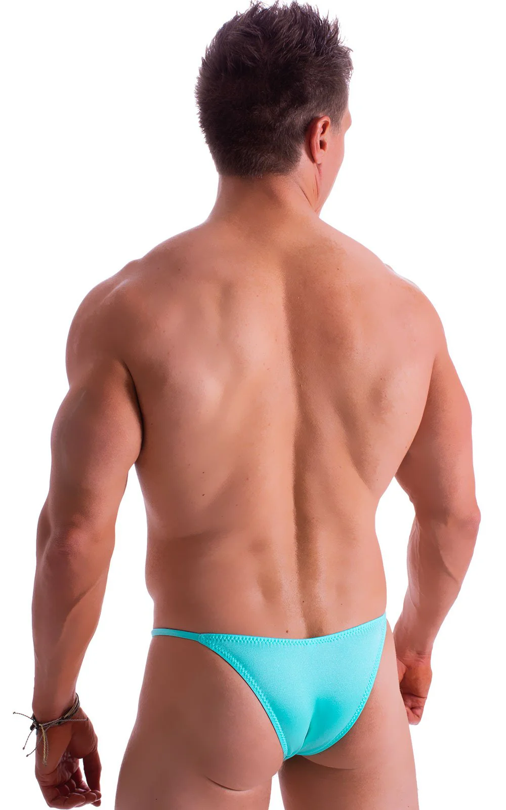 M73 - Mens Micro Pouch 1/2 Back Bikini - Solids - Image 33