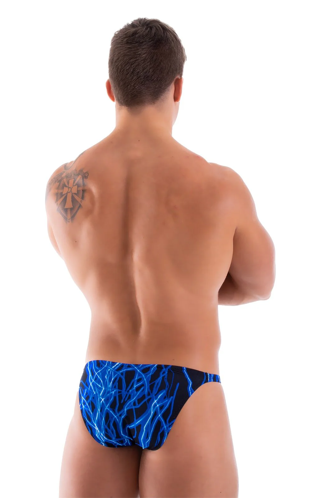 M74 - Mens Micro Pouch Full Back Bikini - Prints - Image 7