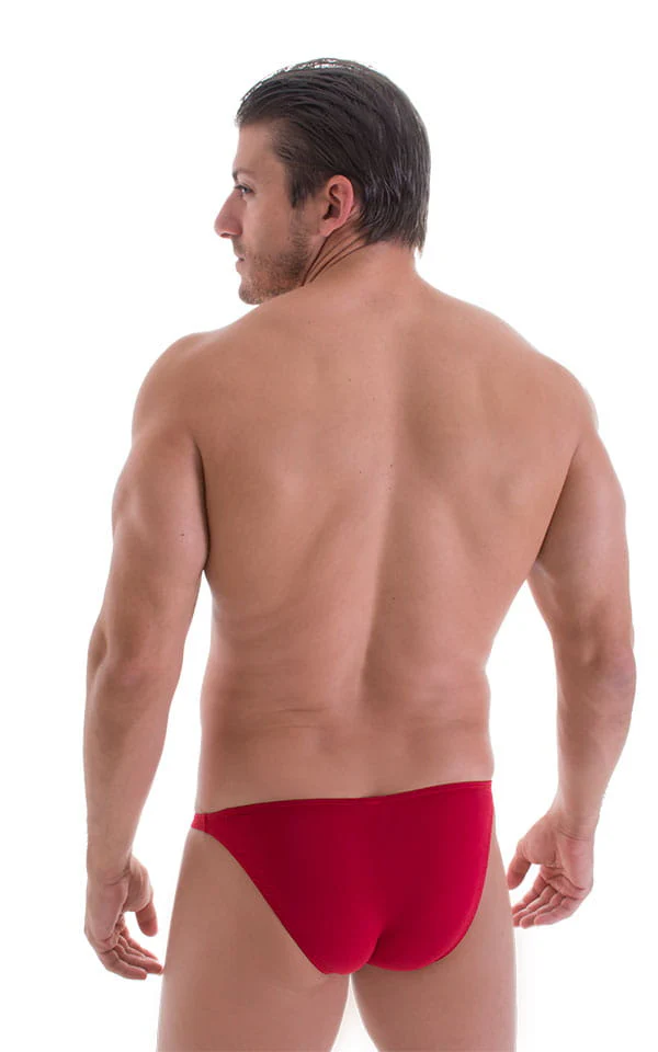 M74 - Mens Micro Pouch Full Back Bikini - Solid Sheer Semi Sheer - Image 10