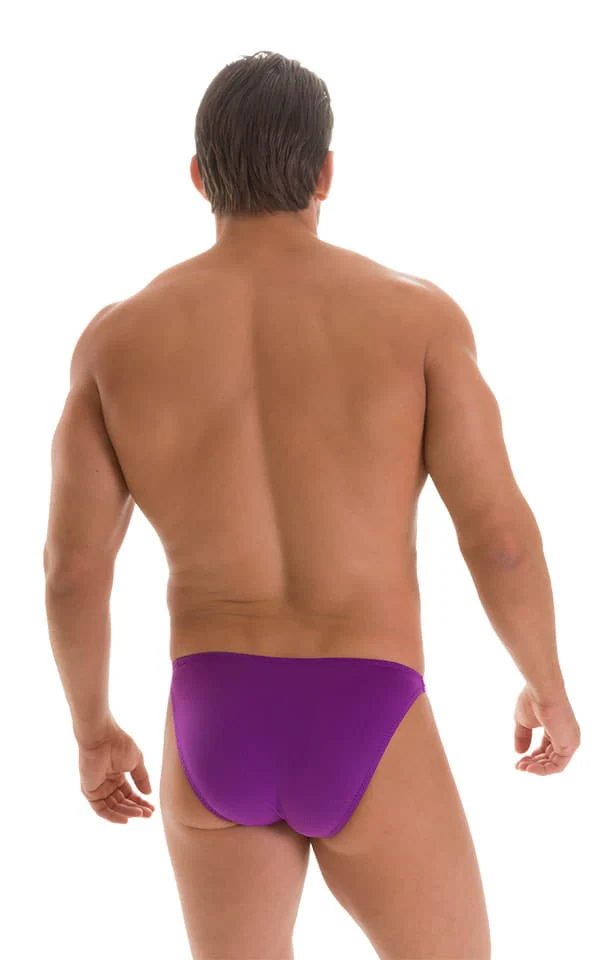 M74 - Mens Micro Pouch Full Back Bikini - Solid Sheer Semi Sheer - Image 14