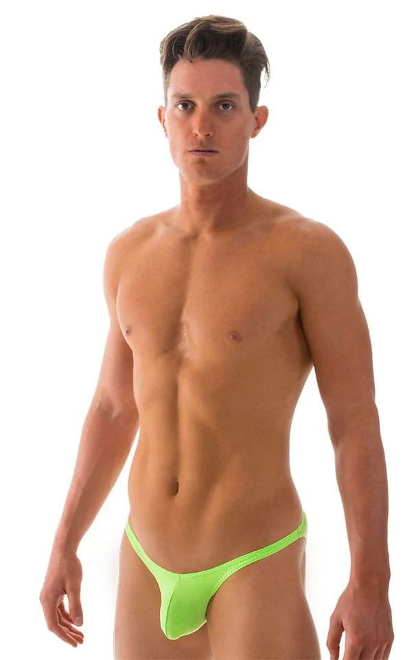 M74 - Mens Micro Pouch Full Back Bikini - Solid Sheer Semi Sheer - Image 5