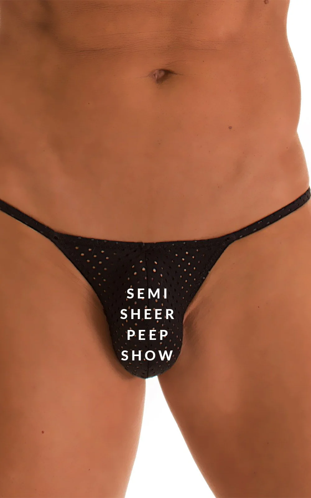 M58 - Mens Micro Pouch Scrunchy Back Bikini - Mesh - Image 13