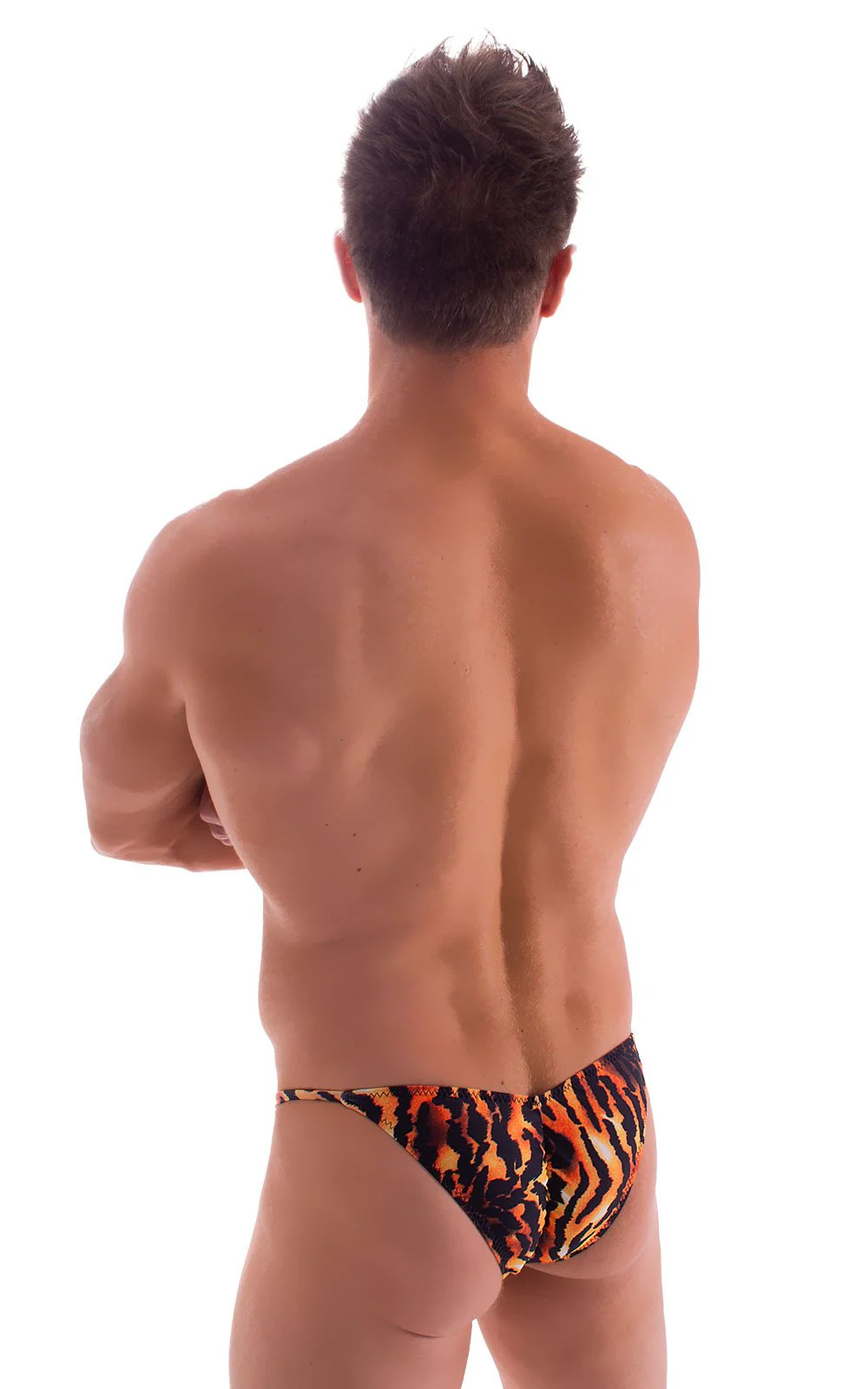 M58 - Mens Micro Pouch Scrunchy Back Bikini - Prints - Image 13