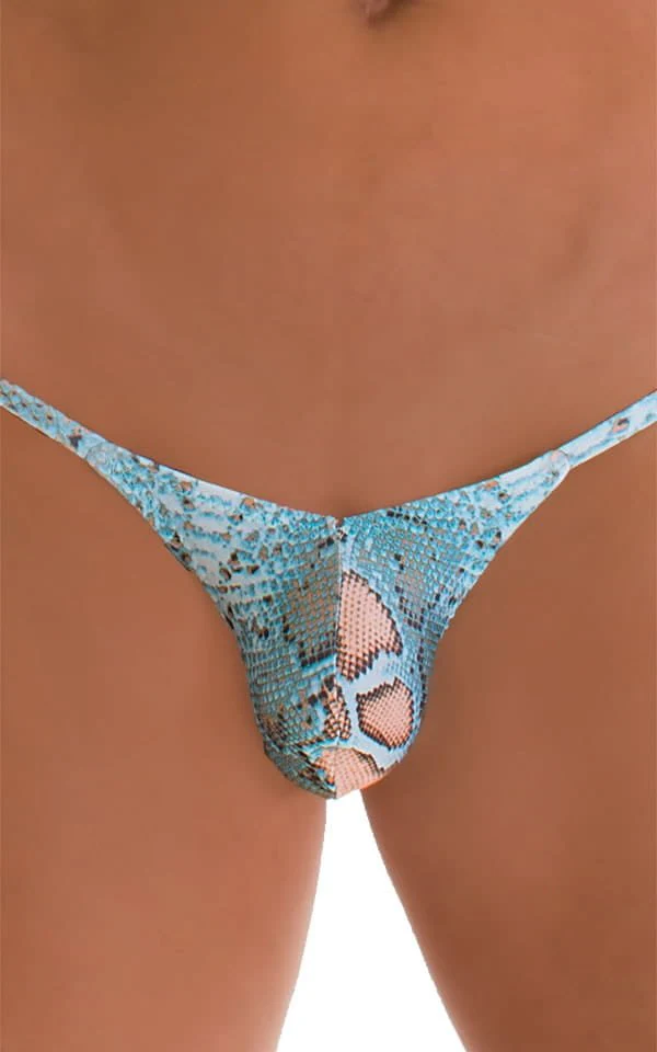 M58 - Mens Micro Pouch Scrunchy Back Bikini - Prints - Image 6