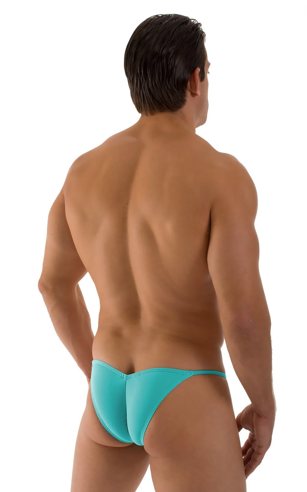 M58 - Mens Micro Pouch Scrunchy Back Bikini - Solids - Image 10