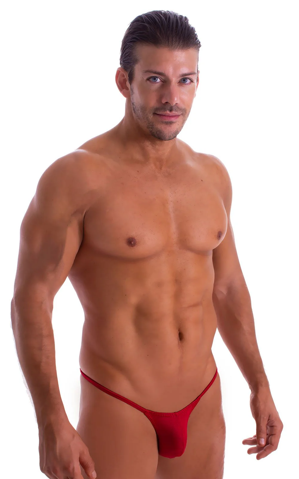 M58 - Mens Micro Pouch Scrunchy Back Bikini - Solids - Image 29