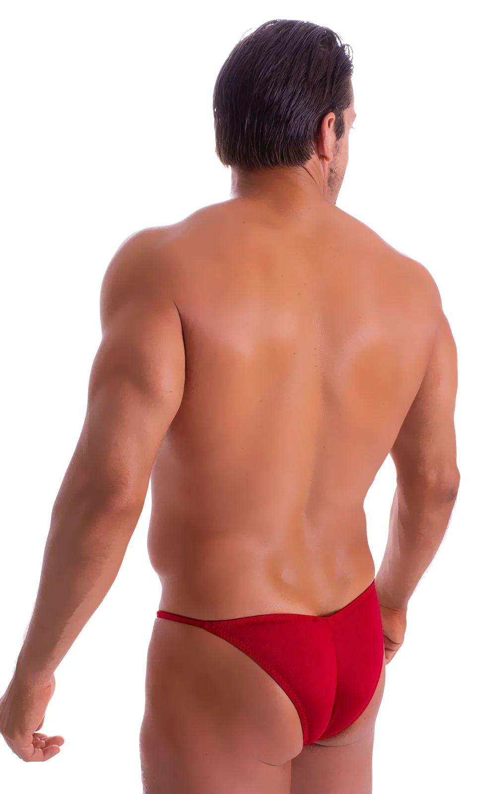 M58 - Mens Micro Pouch Scrunchy Back Bikini - Solids - Image 30