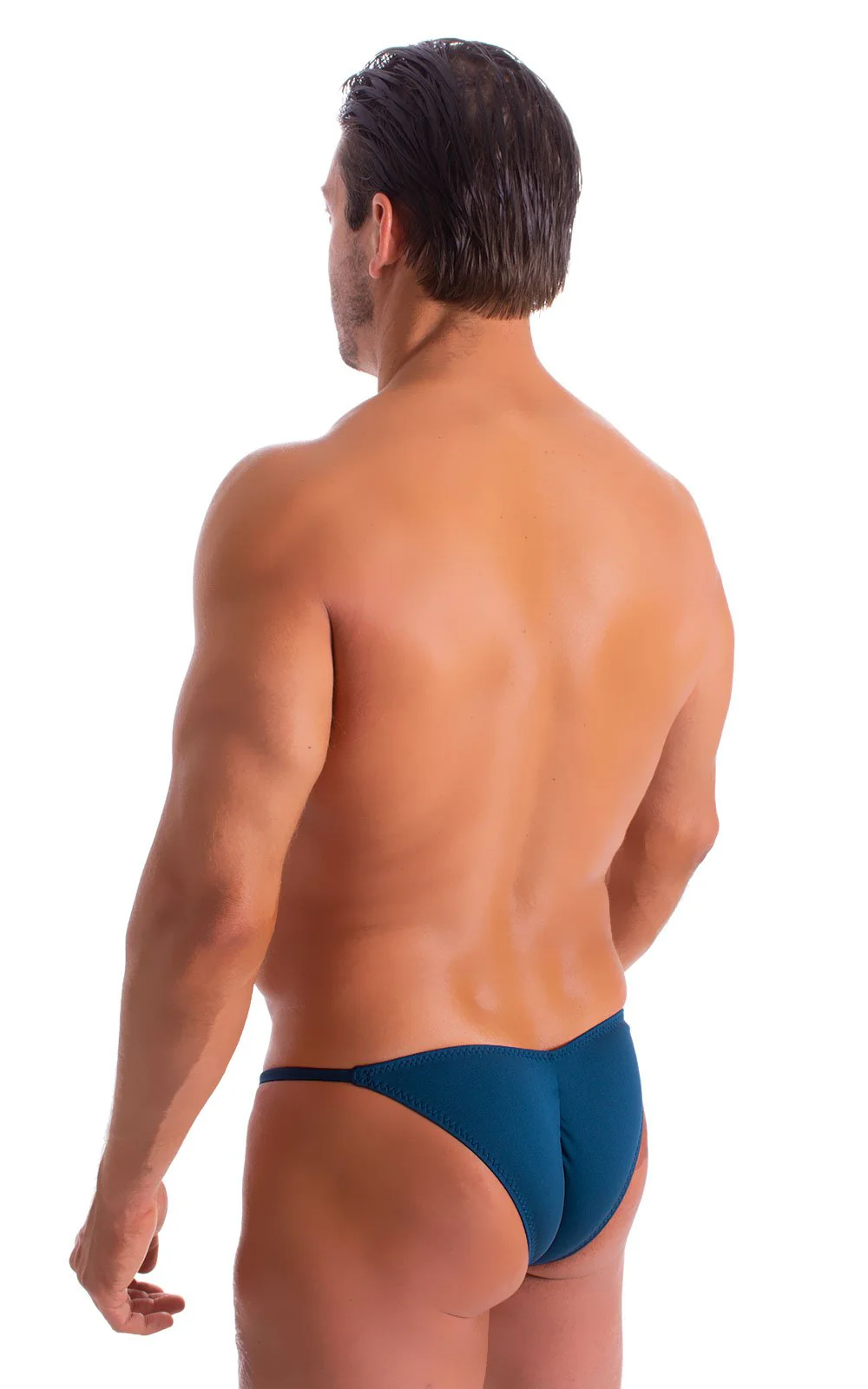 M58 - Mens Micro Pouch Scrunchy Back Bikini - Solids - Image 37