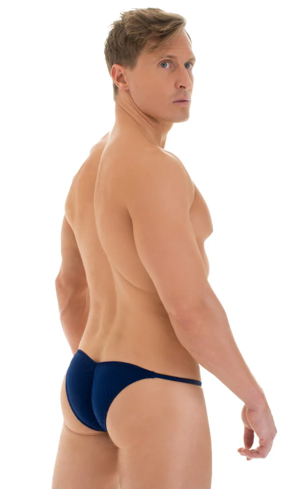 M58 - Mens Micro Pouch Scrunchy Back Bikini - Solids - Image 7