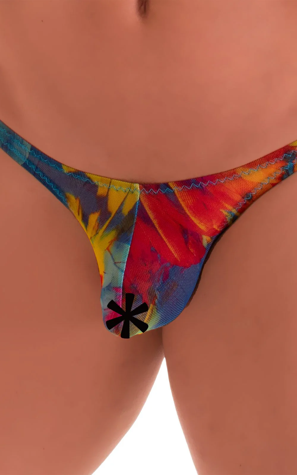 M77 - Mens Micro Pouch Swimsuit Thong - Mesh - Image 13