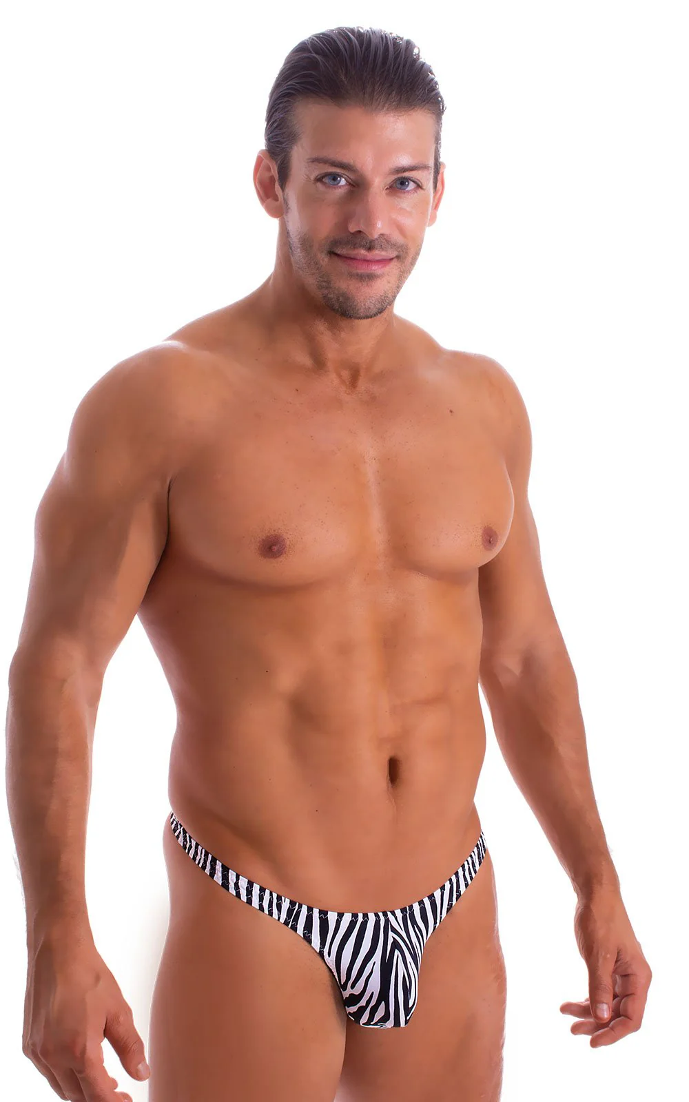 M77 - Mens Micro Pouch Swimsuit Thong - Prints - Image 20