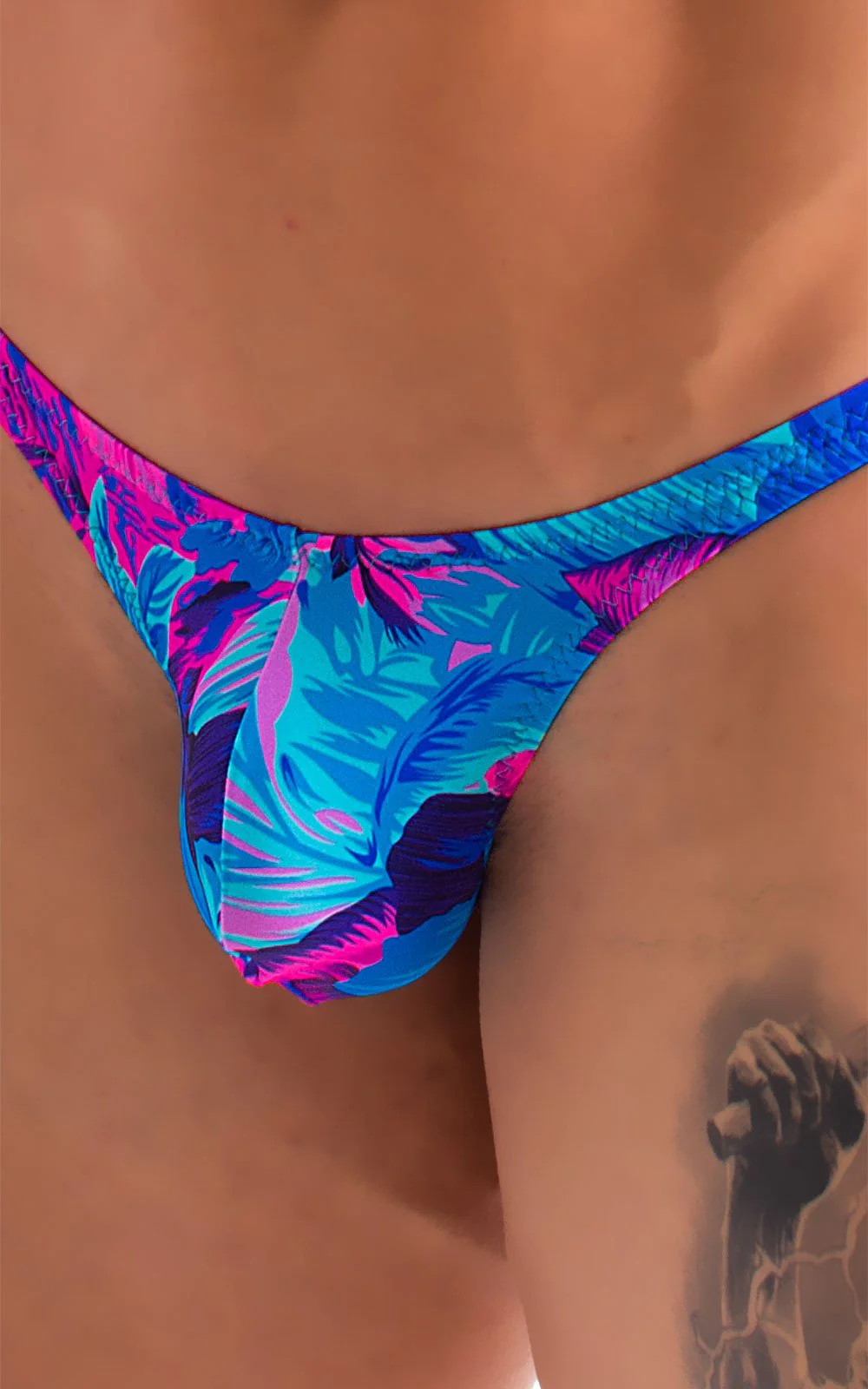 M77 - Mens Micro Pouch Swimsuit Thong - Prints - Image 33