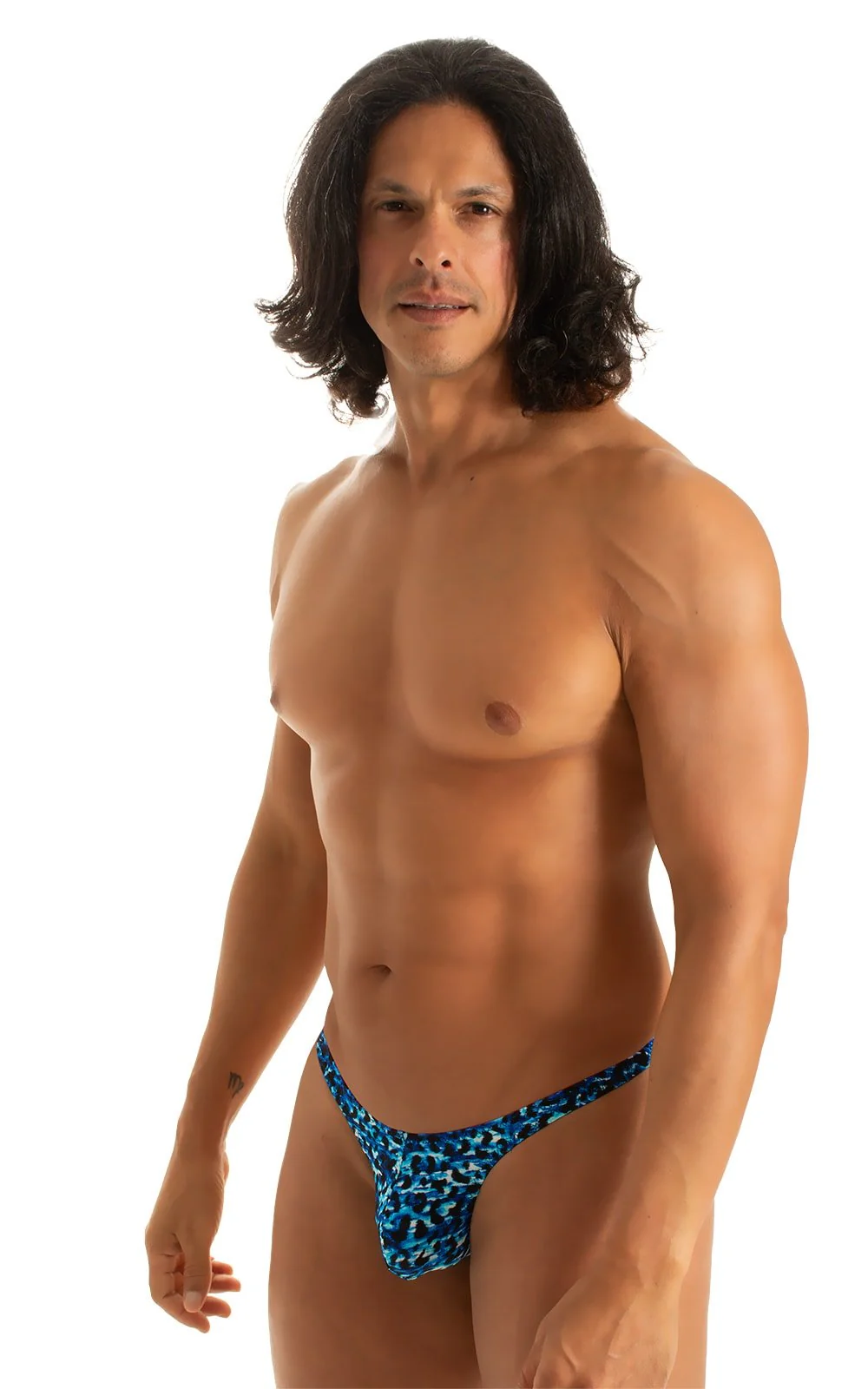 M77 - Mens Micro Pouch Swimsuit Thong - Prints - Image 38