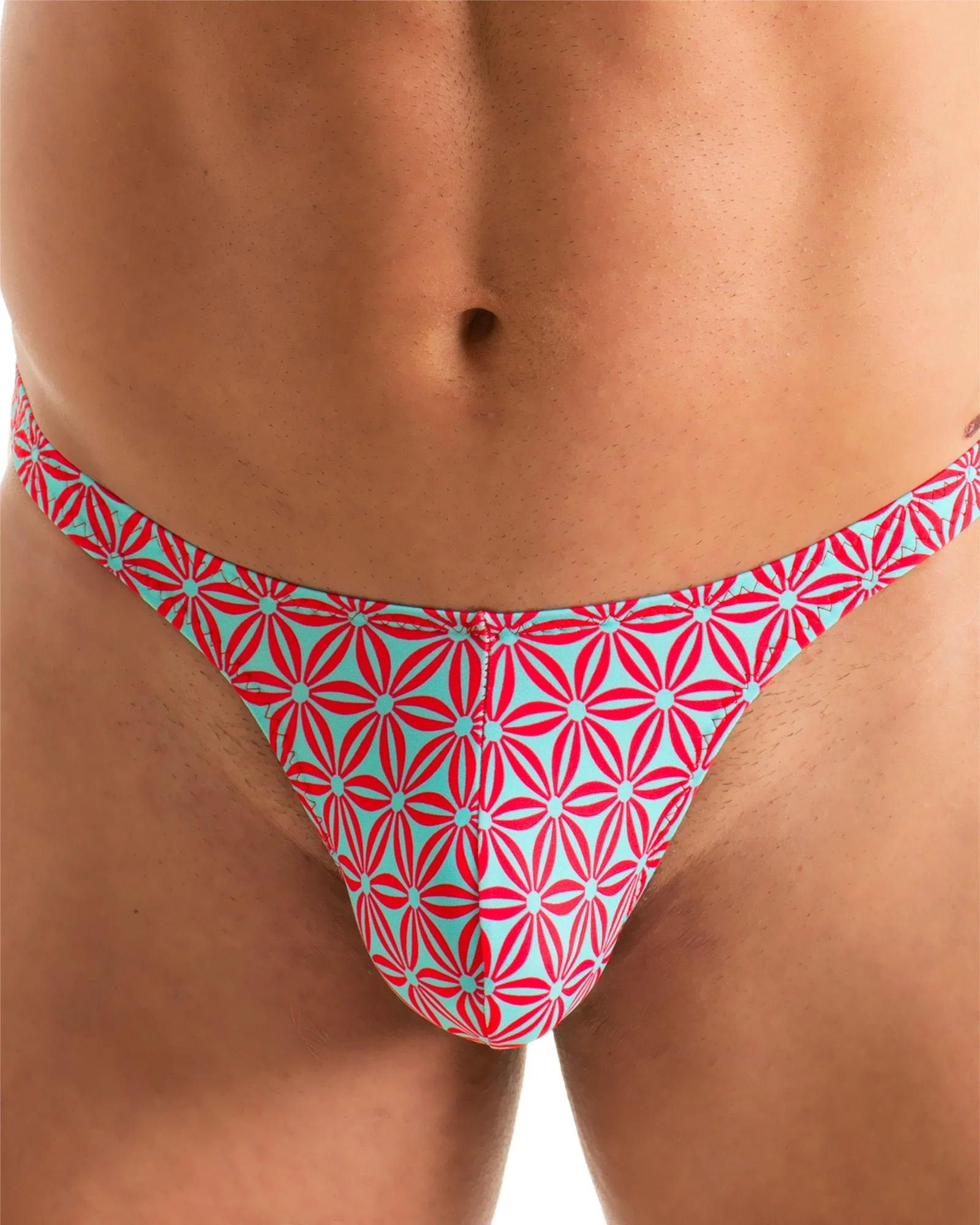 M77 - Mens Micro Pouch Swimsuit Thong - Prints - Image 49